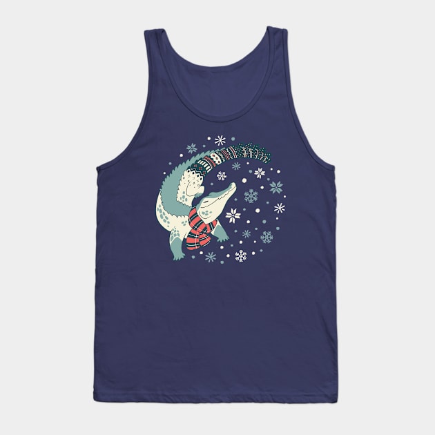 Cozy Crocodile Tank Top by Colordrilos